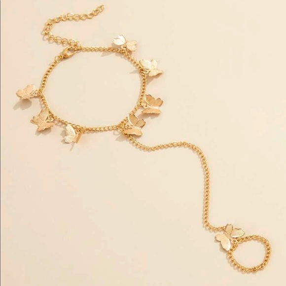 Gold Butterfly Bracelet - Picture 4 of 5